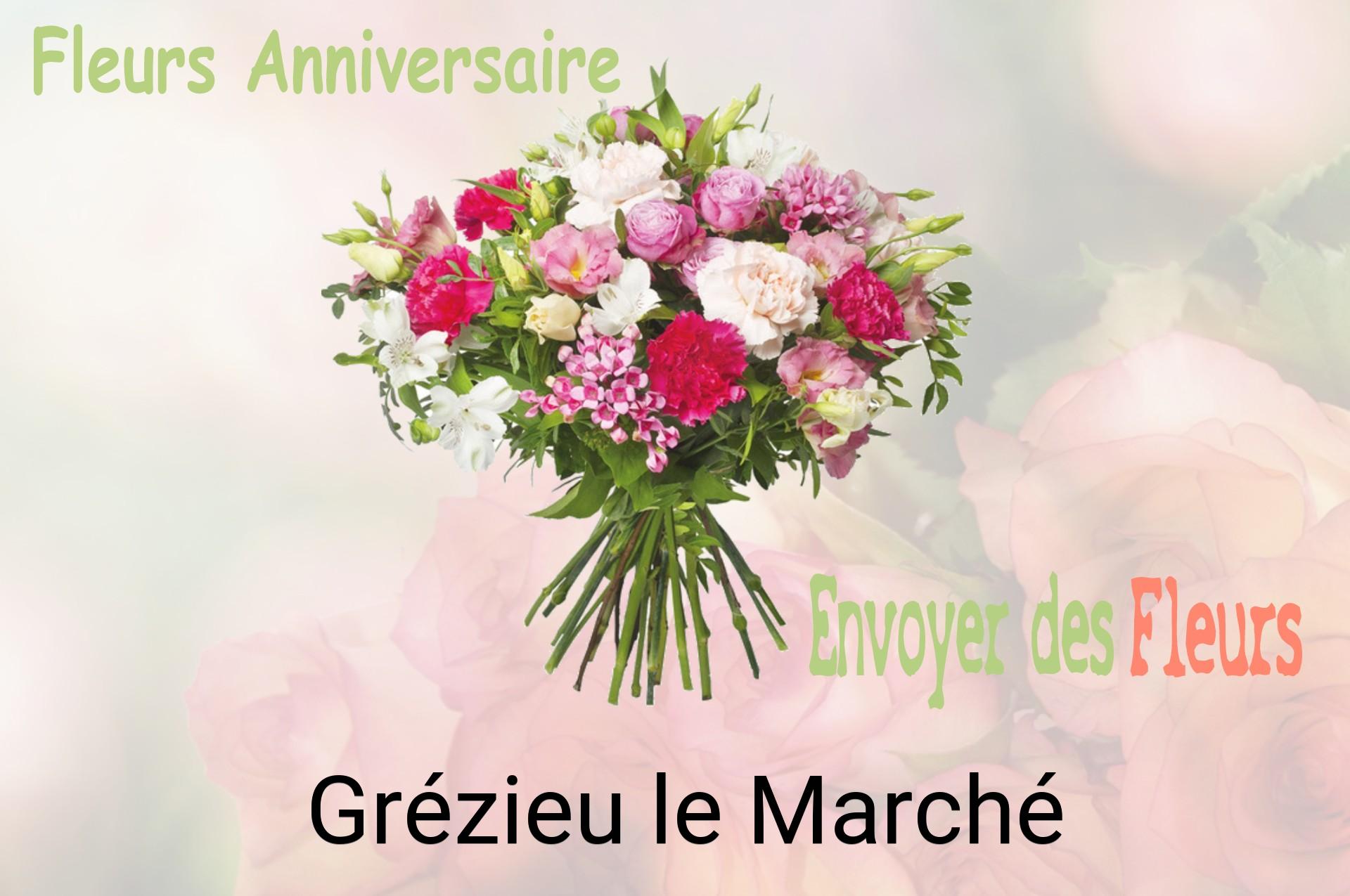 Bouquet de fleurs d’anniversaire livré à Grézieu-le-Marché