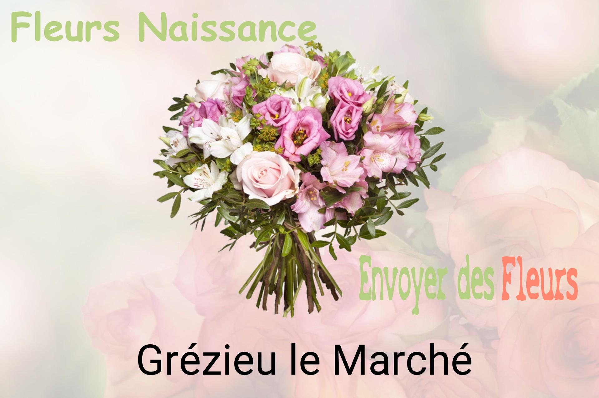 Bouquet de fleurs de naissance livré à Grézieu-le-Marché